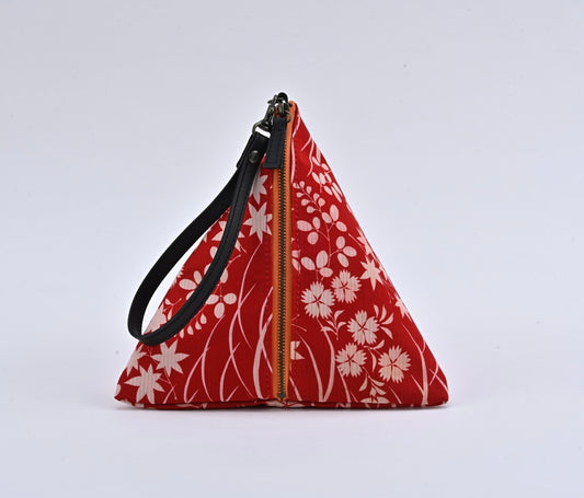 O juban Sankaku Pouch |Tsuyushiba Flowers