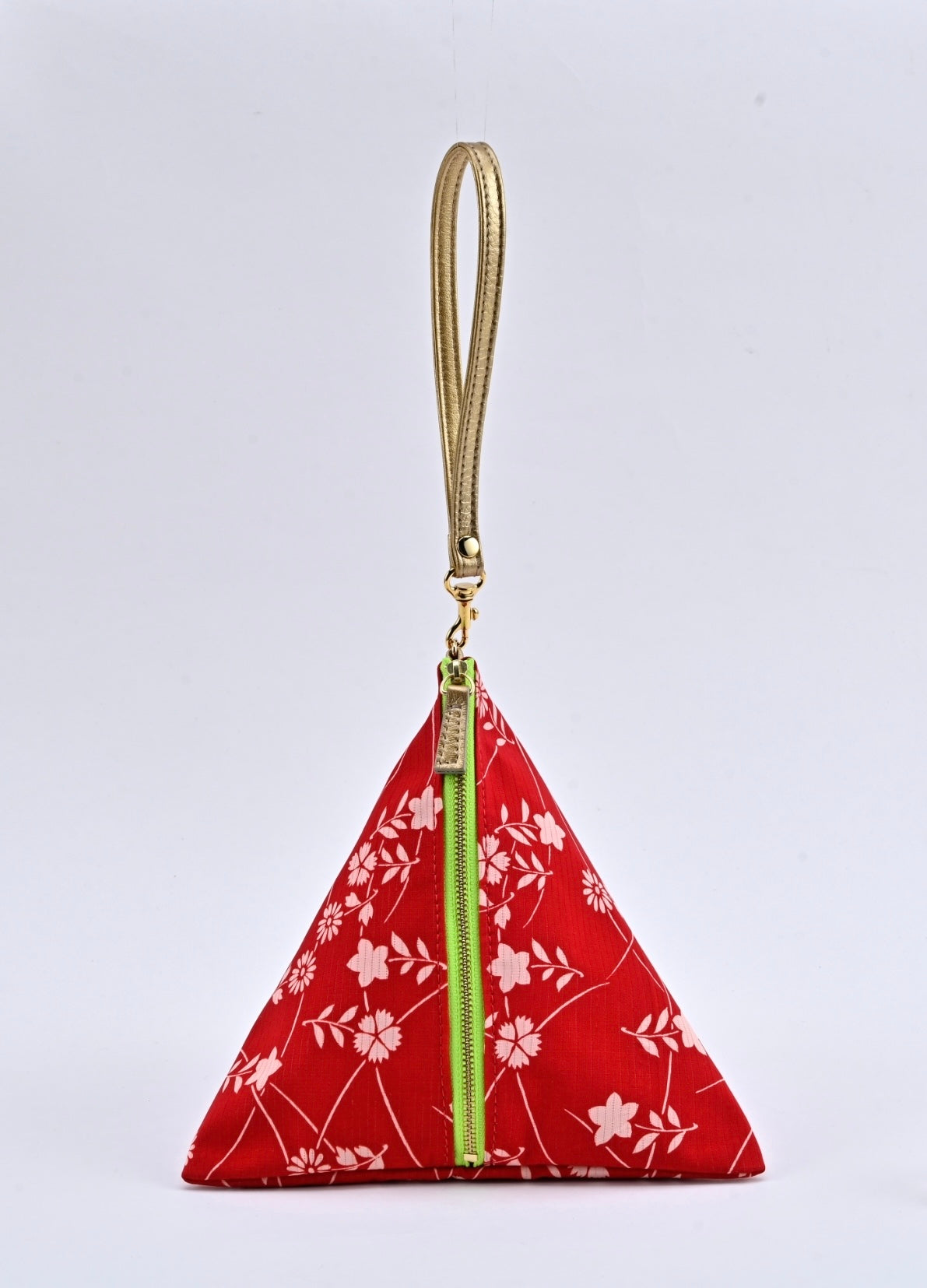 O juban Sankaku Pouch |Autumn grass with stems and leaves