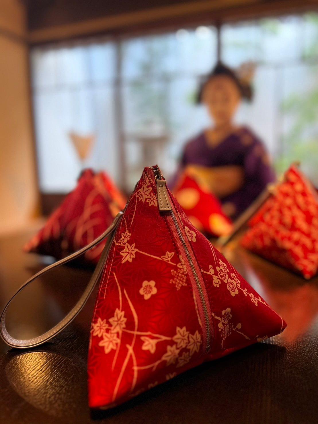 Pochette Ojuban Sankaku | Momiji Asanoha