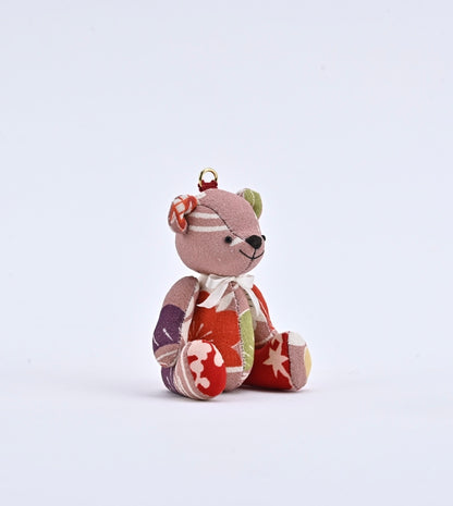 SilKuMaiko Teddy Bear Medium | Light Pink Goshodoki