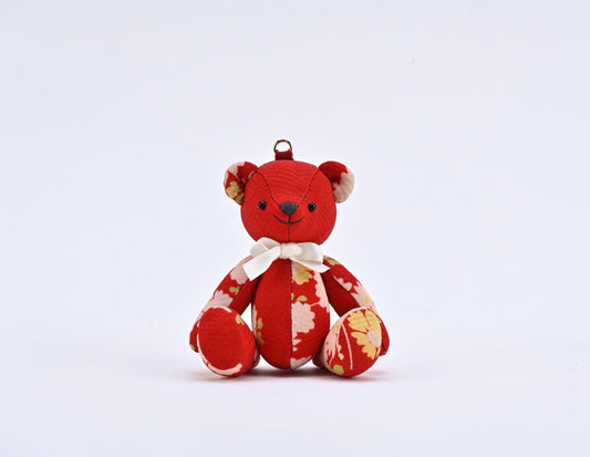 SilKuMaiko Teddy Bear Big Red 1 | O juban fabrics