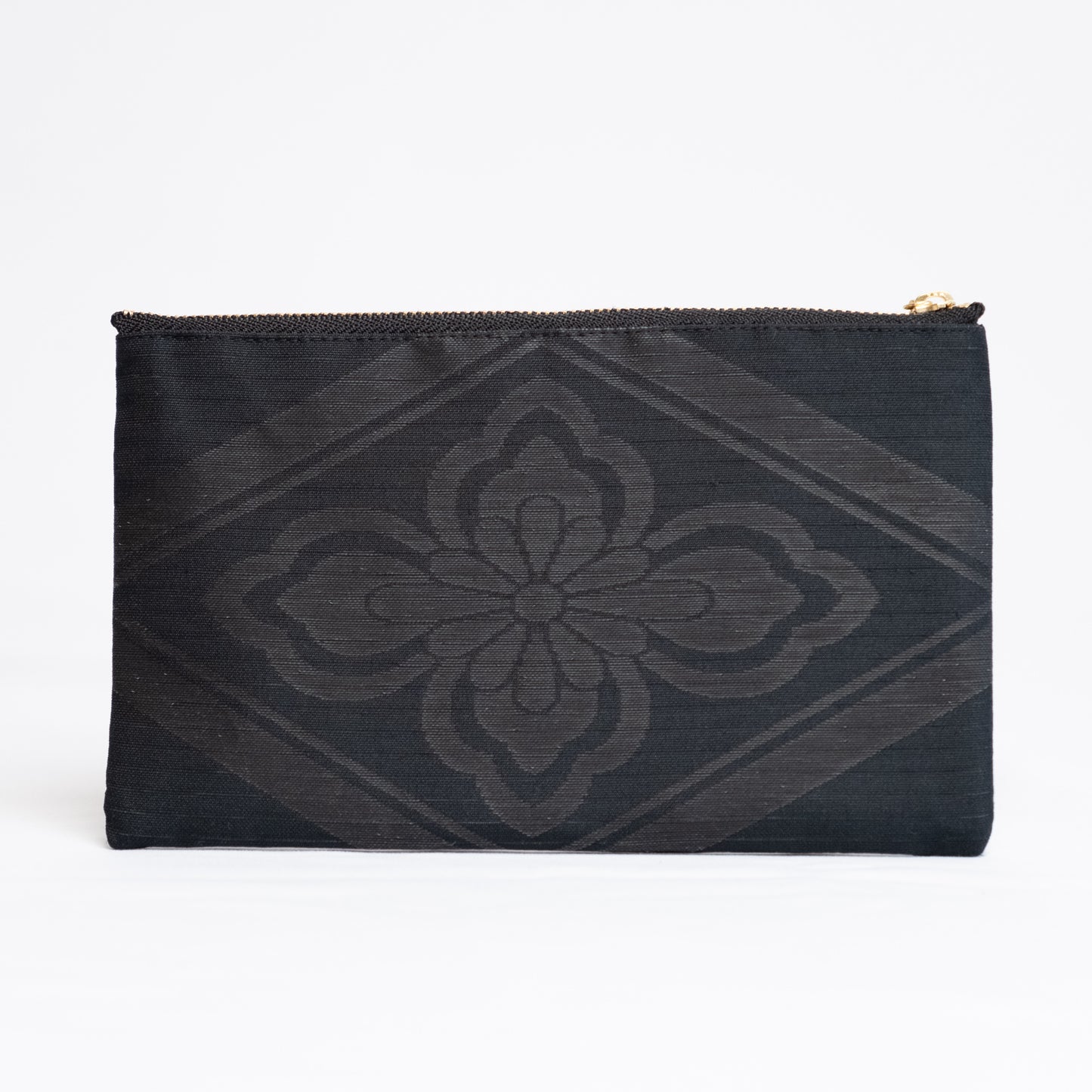 Black Kimono Flat Pouch | Hanabishi