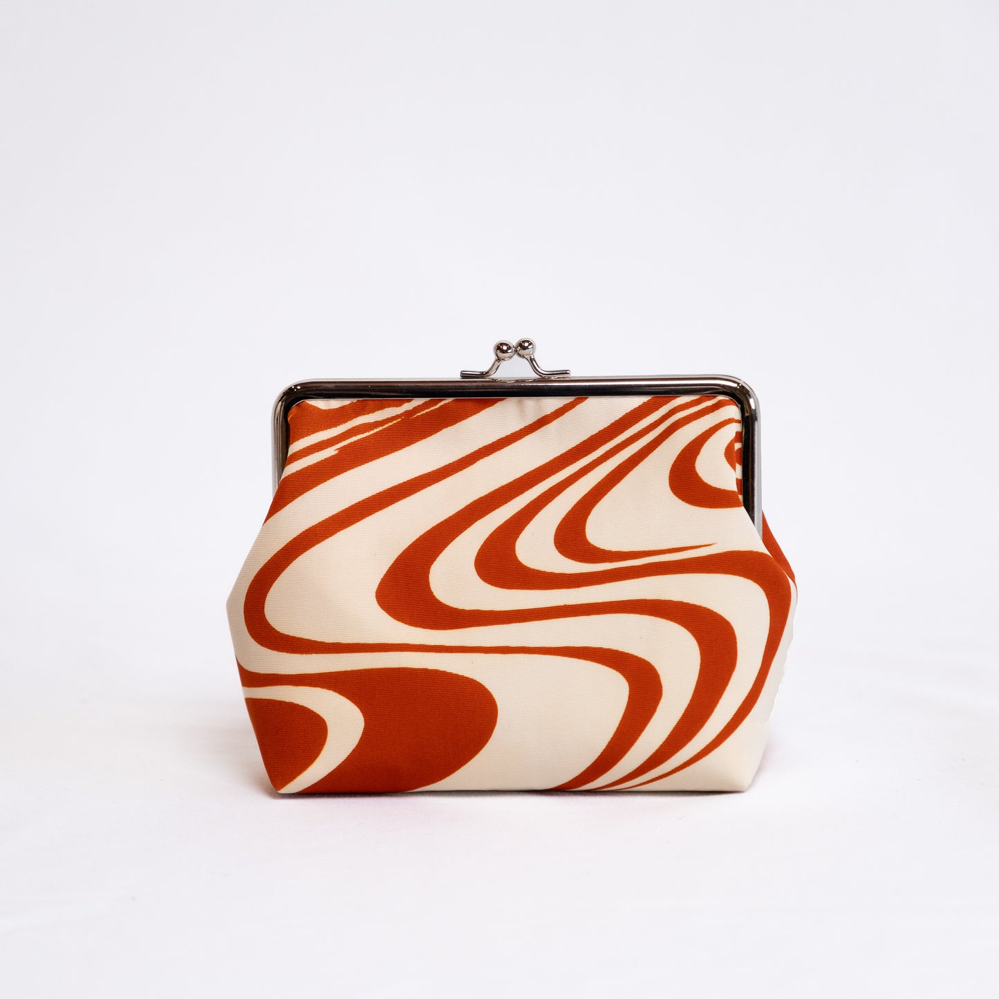 Darari Obi Clasp Pouch | Vermillion Flowing Water