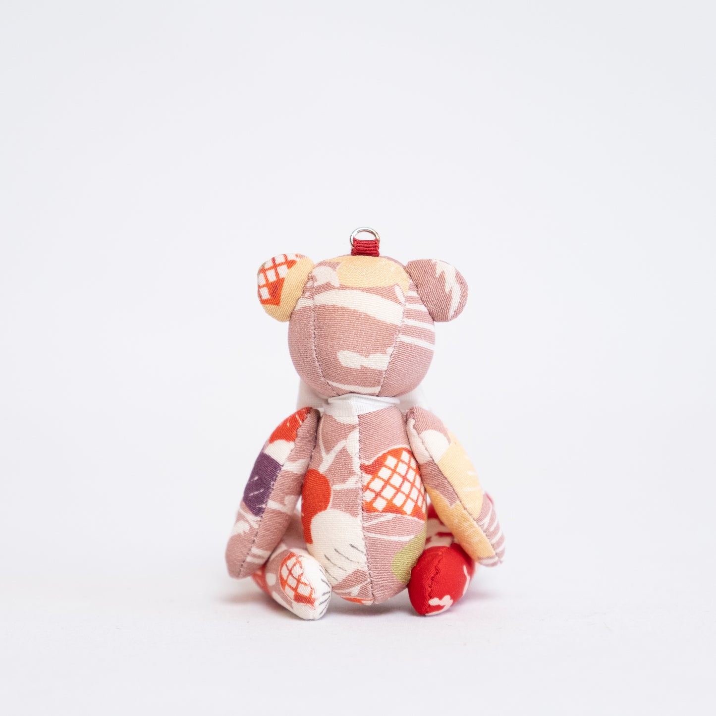 Ours en peluche SilKuMaiko grand | Goshodoki rose clair