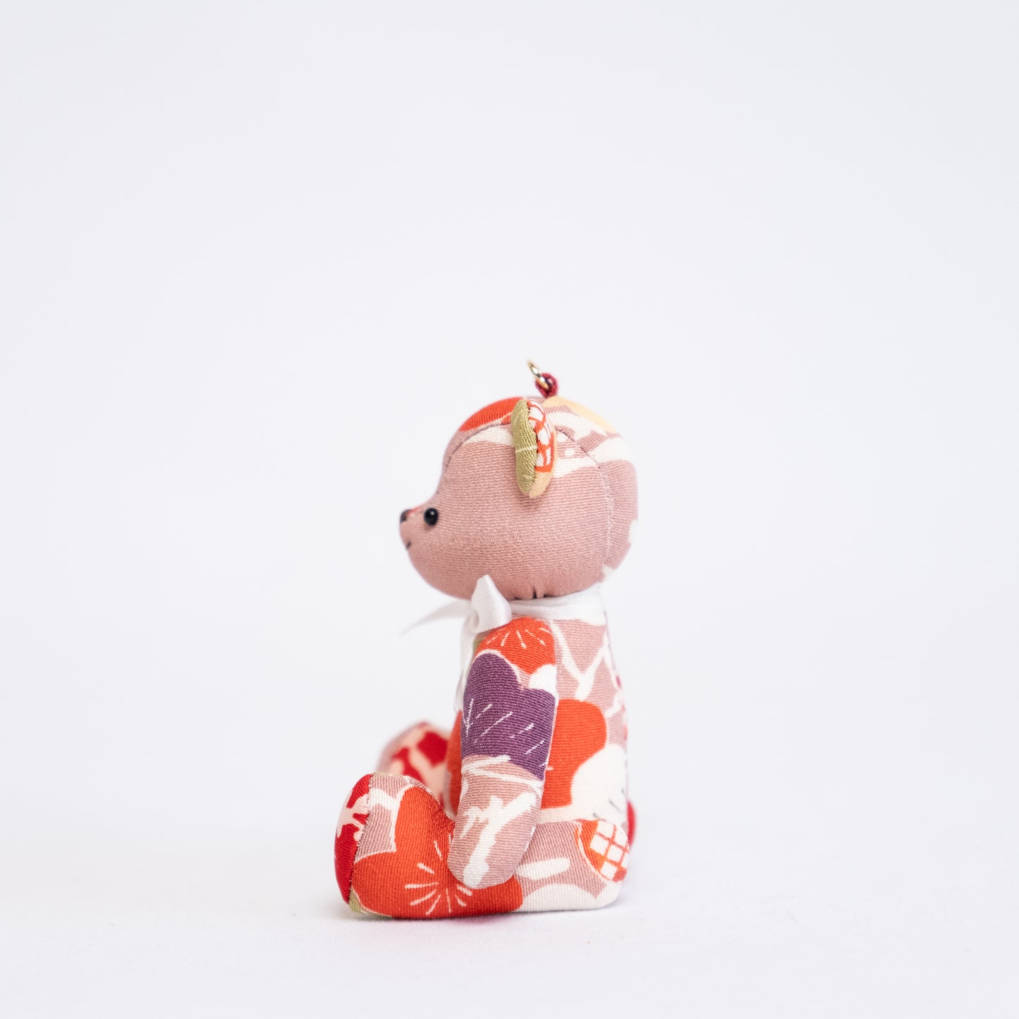 Ours en peluche SilKuMaiko grand | Goshodoki rose clair