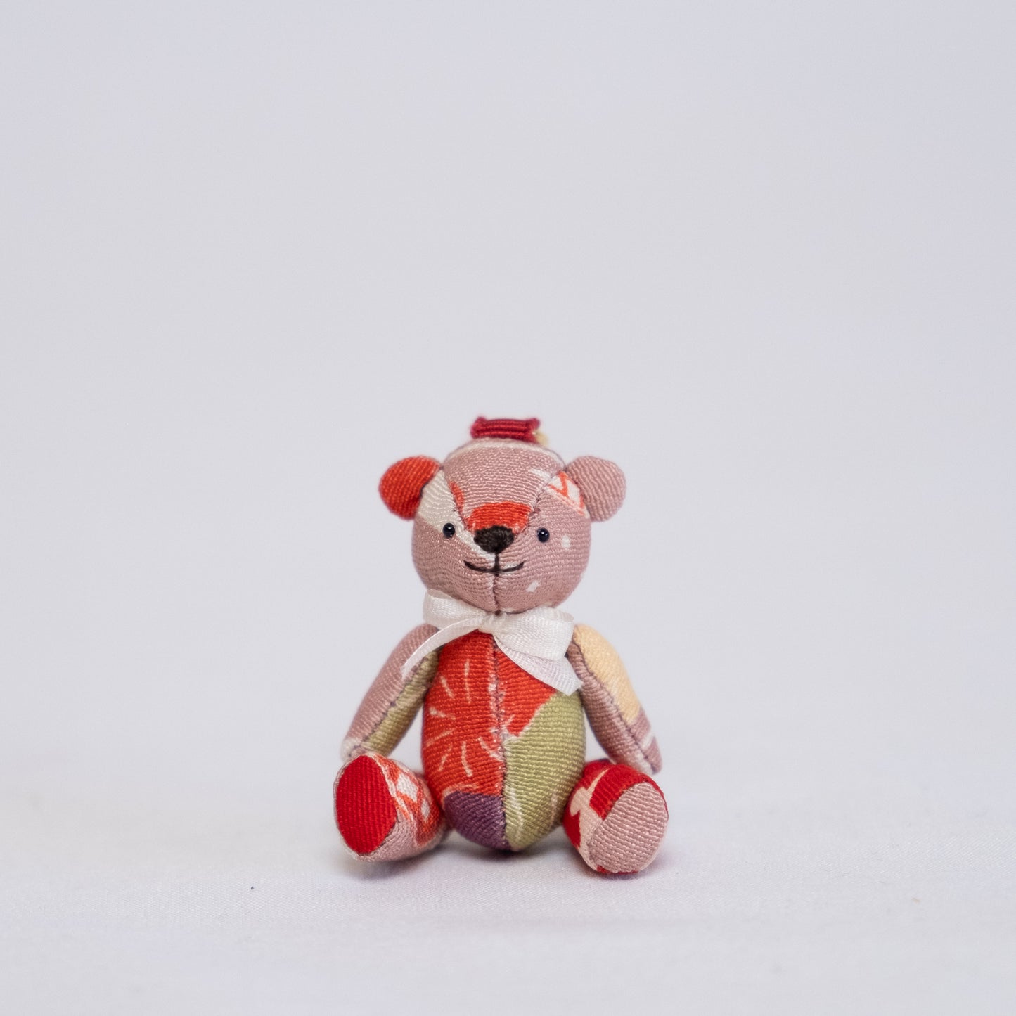 SilKuMaiko Teddy Bear Small | Light Pink Goshodoki