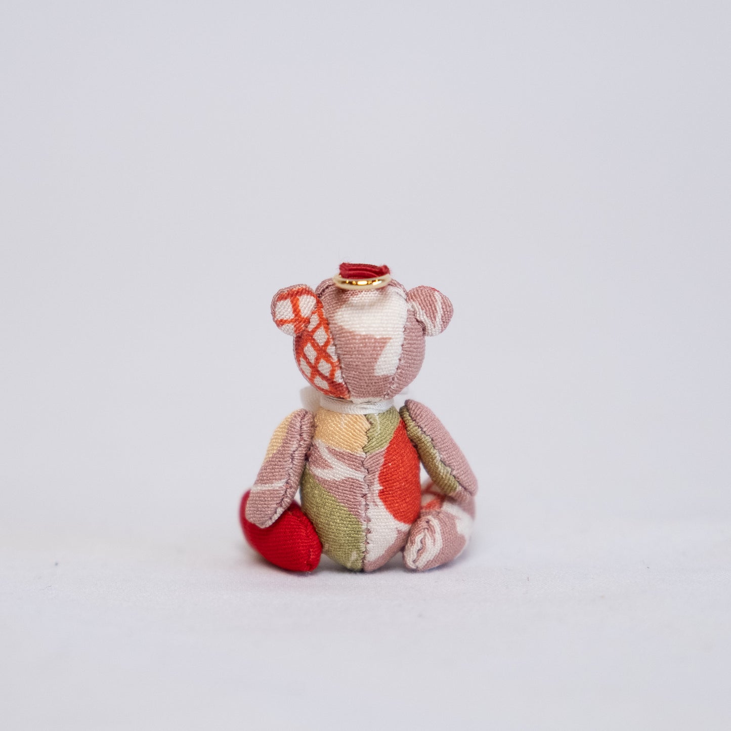 SilKuMaiko Teddy Bear Small | Light Pink Goshodoki