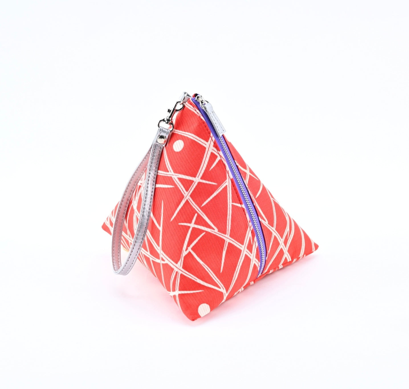 O juban Sankaku Pouch |Lines circle dot