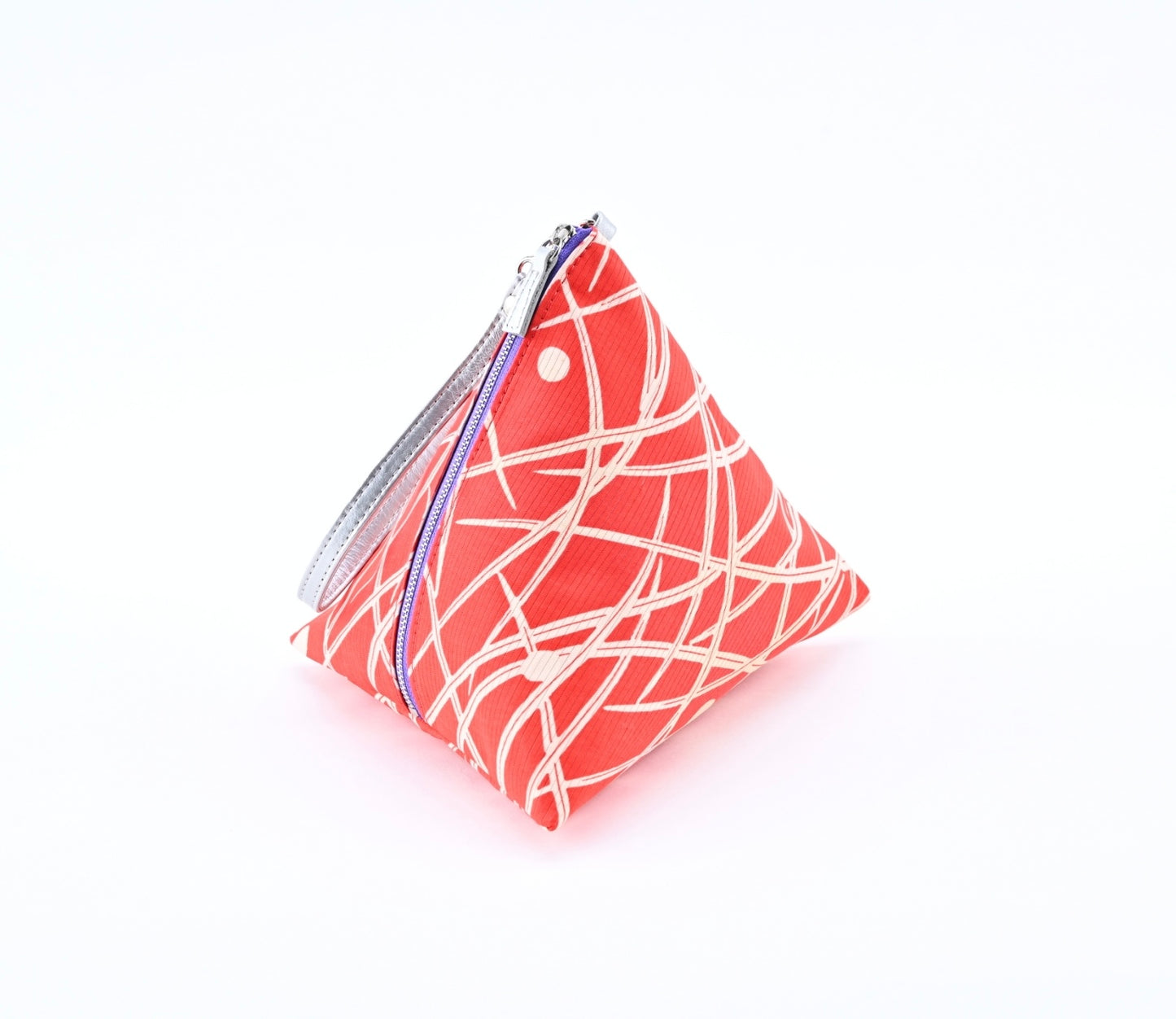 O juban Sankaku Pouch |Lines circle dot