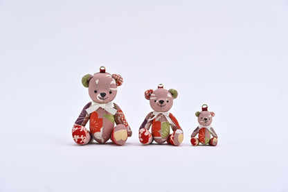 SilKuMaiko Teddy Bear Medium | Light Pink Goshodoki