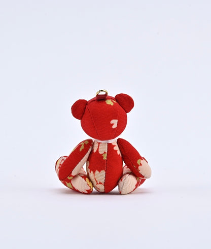 SilKuMaiko Teddy Bear Medium Red 1 | O juban fabrics