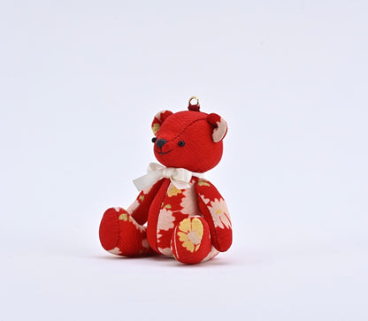 SilKuMaiko Teddy Bear Big Red 1 | O juban fabrics