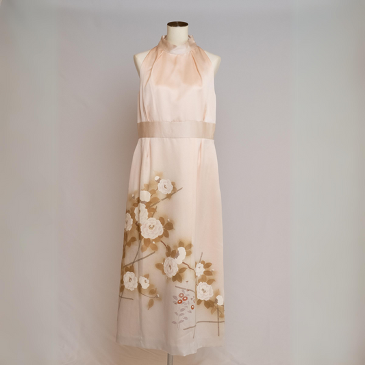 Halter Dress | Pearl White with Botan