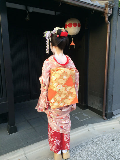 SilKuMaiko Teddy Bear Small | Light Pink Goshodoki