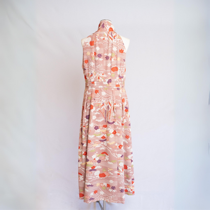 Ribbon Halter Dress | Light Pink Goshodoki